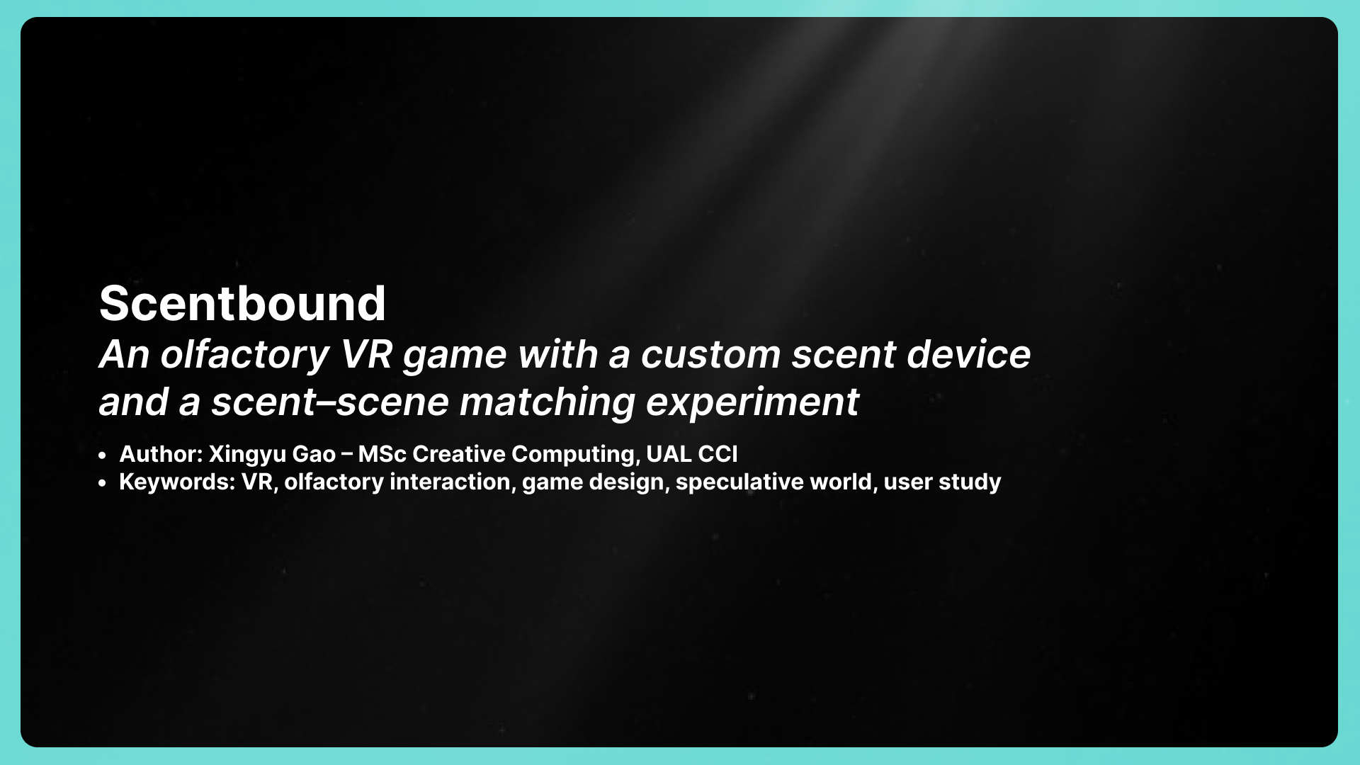 Scentbound project documentation 1